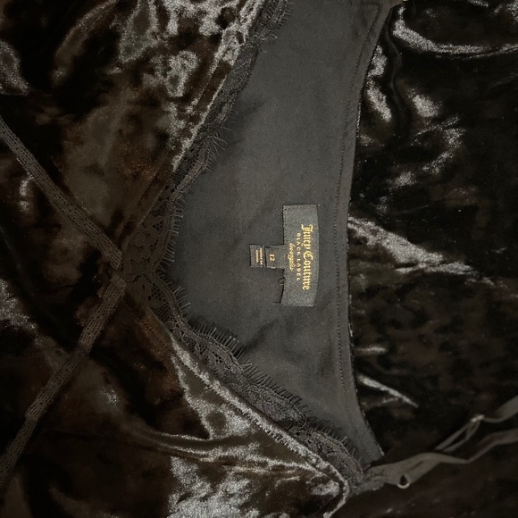 Juicy Couture Black Label velour tulip 12 NWT - Picture 6 of 6